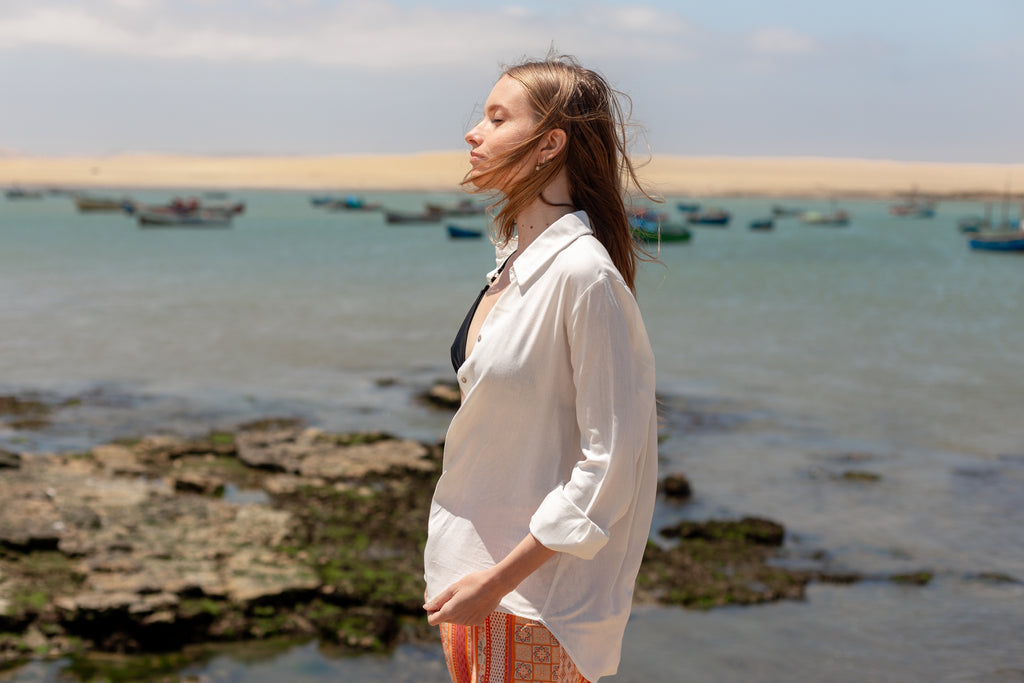 Camisa Mendieta - Hueso