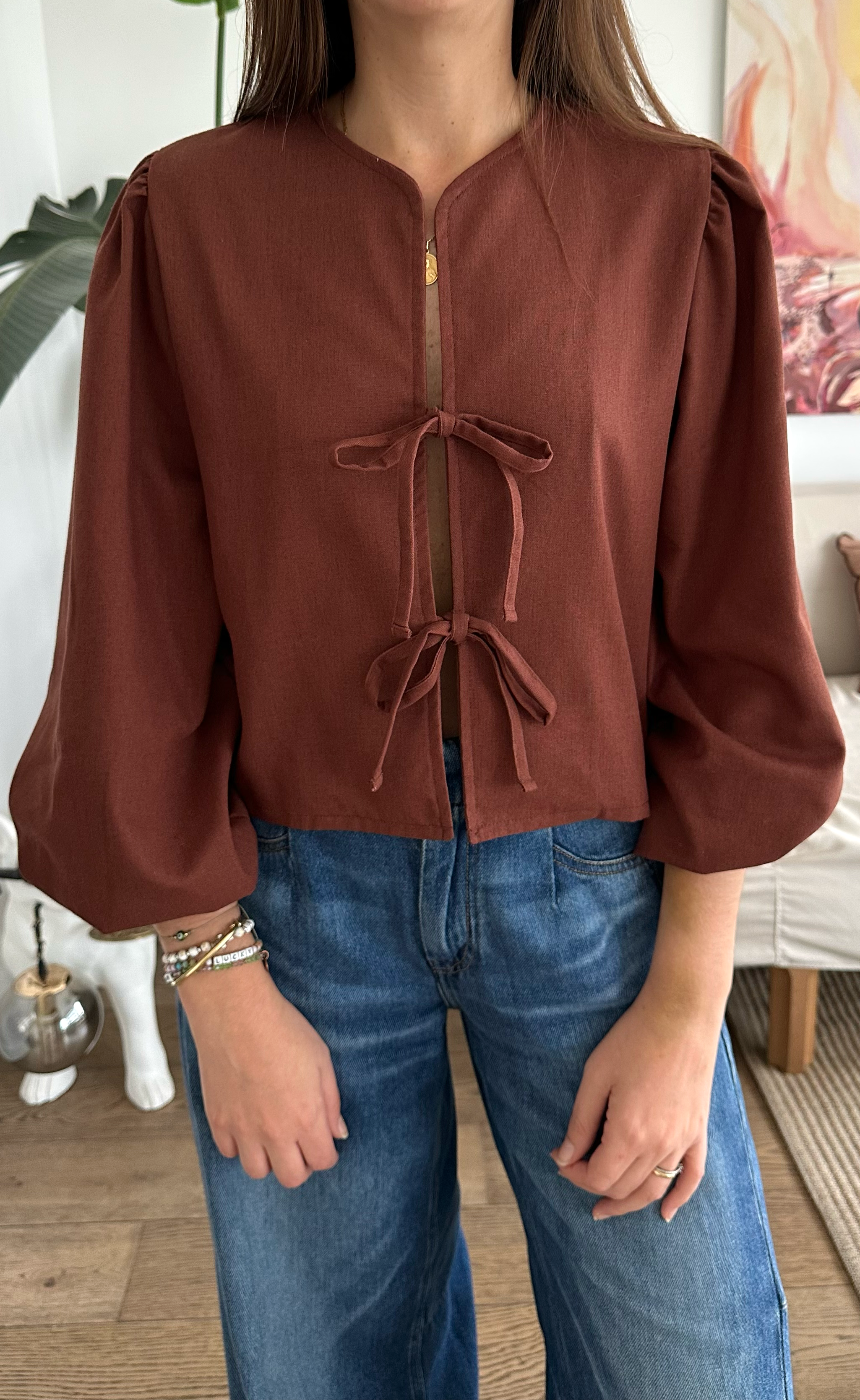 Blusa Algarve - Marrón