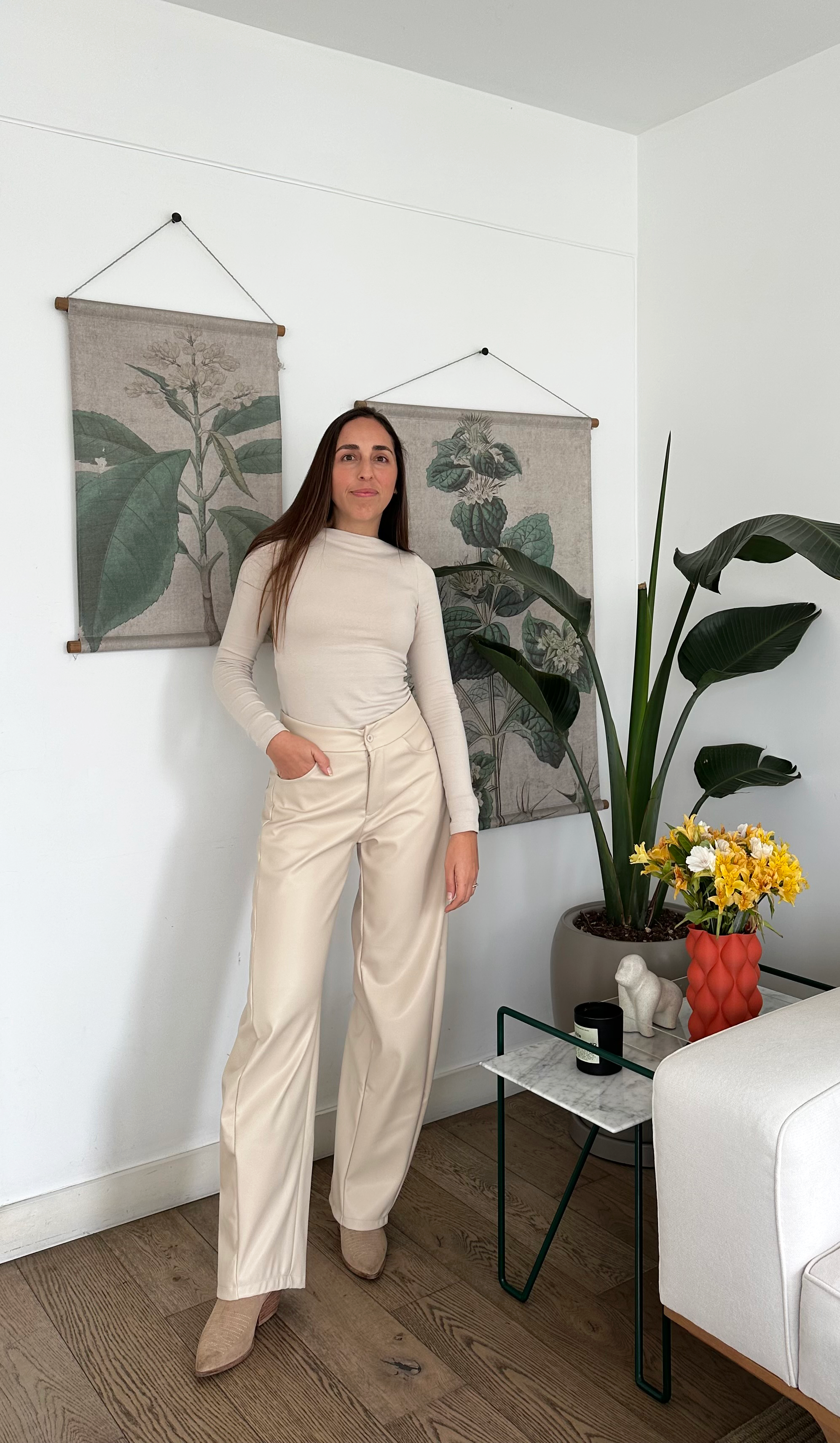 Pantalón Flavia - Hueso