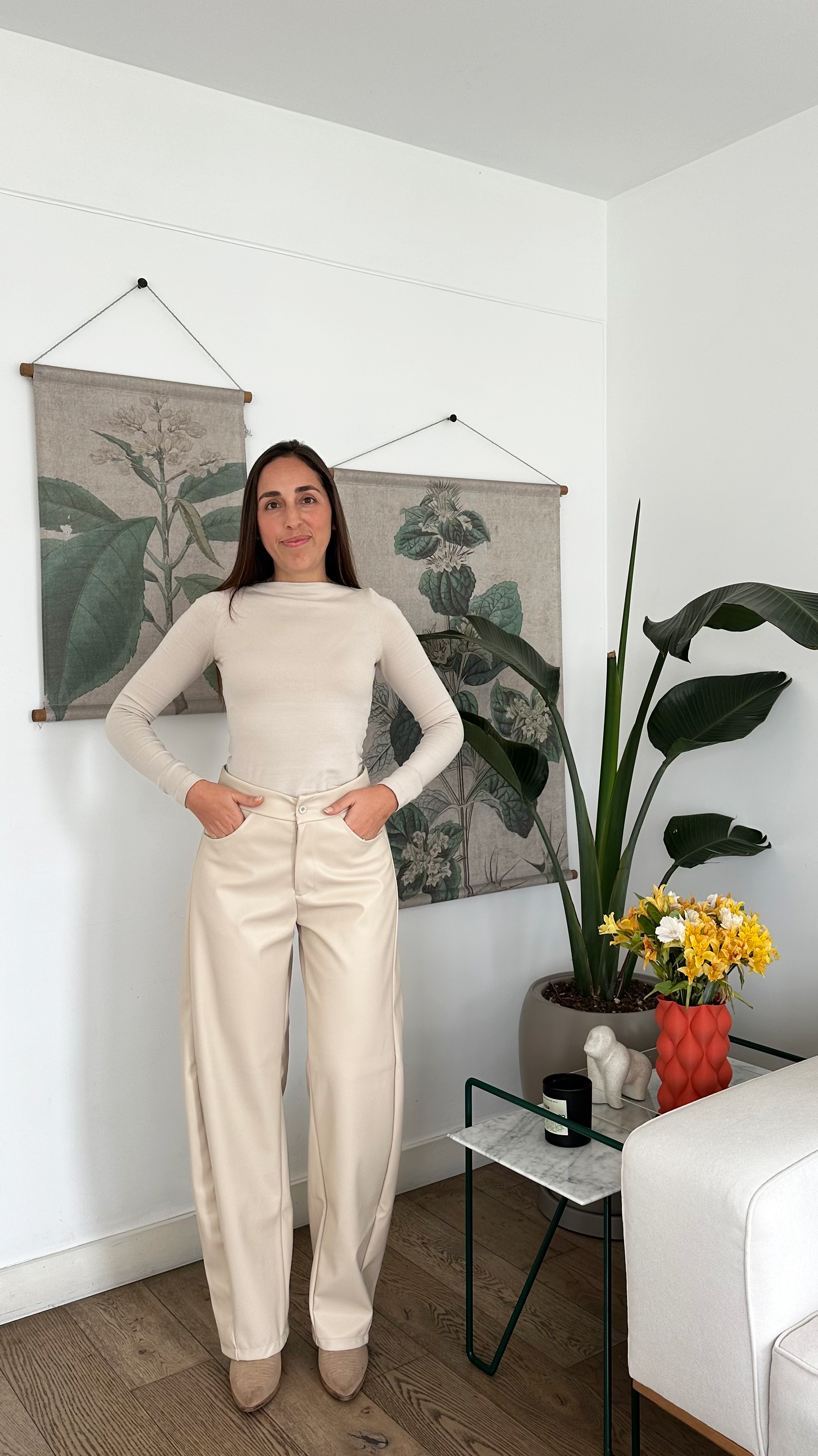 Pantalón Flavia - Hueso