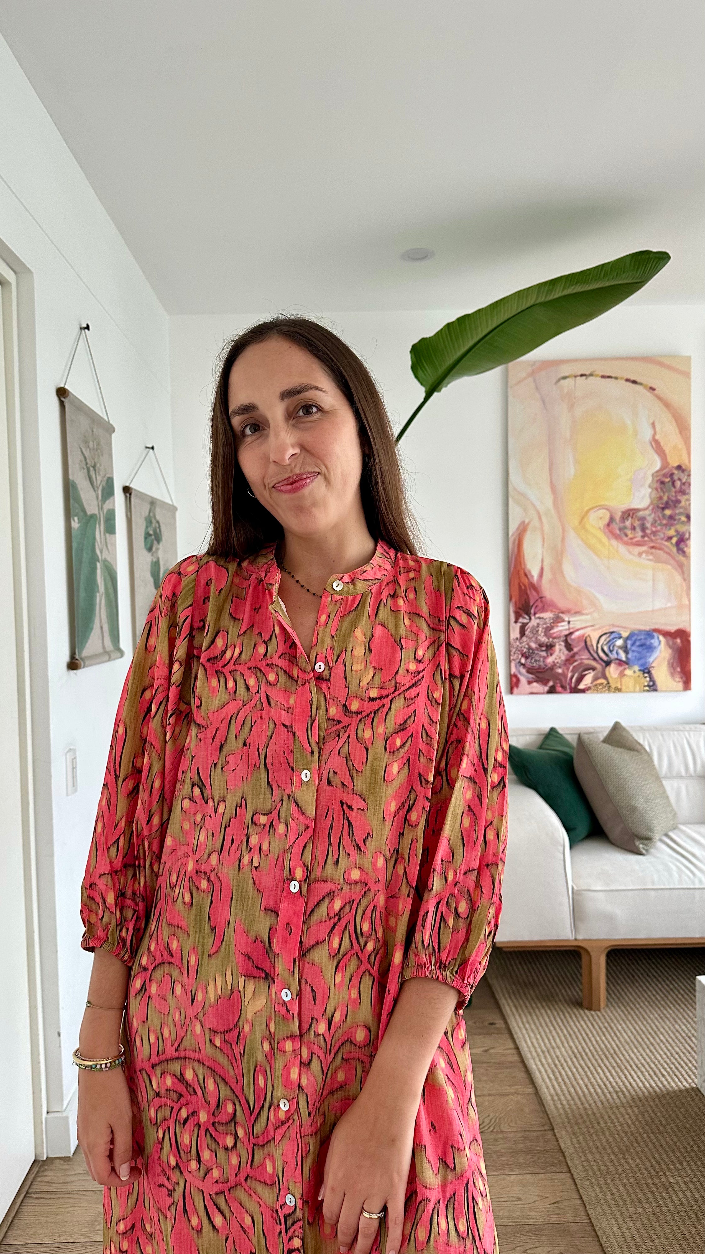 Vestido Sabina - Fucsia