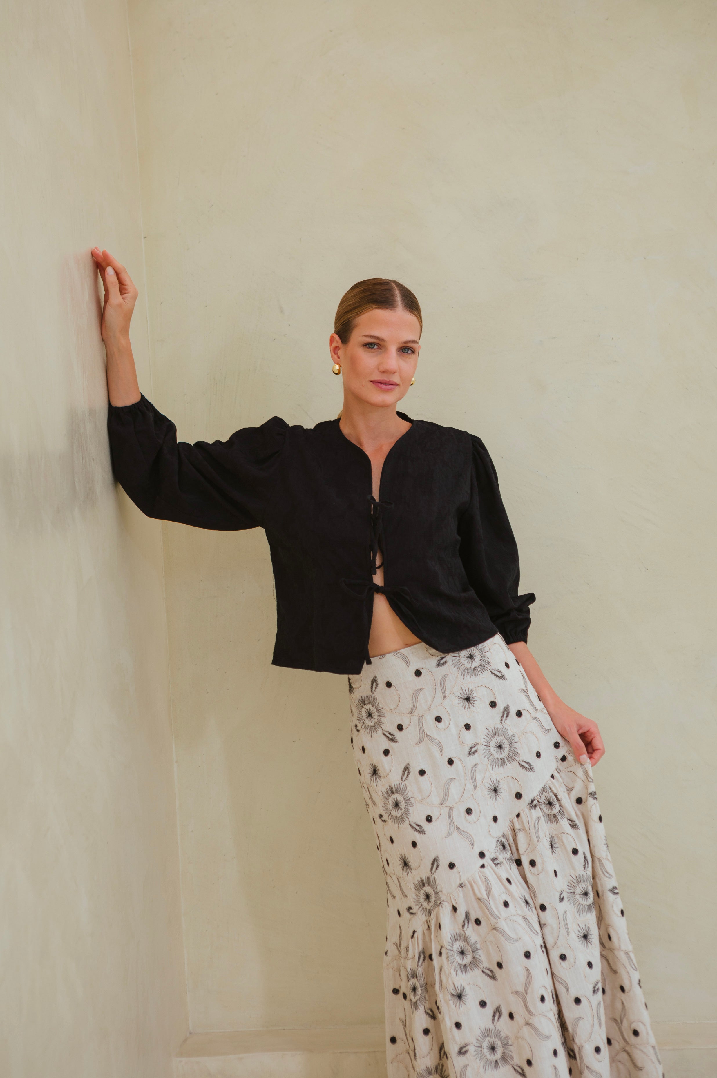 Blusa Algarve - Negro