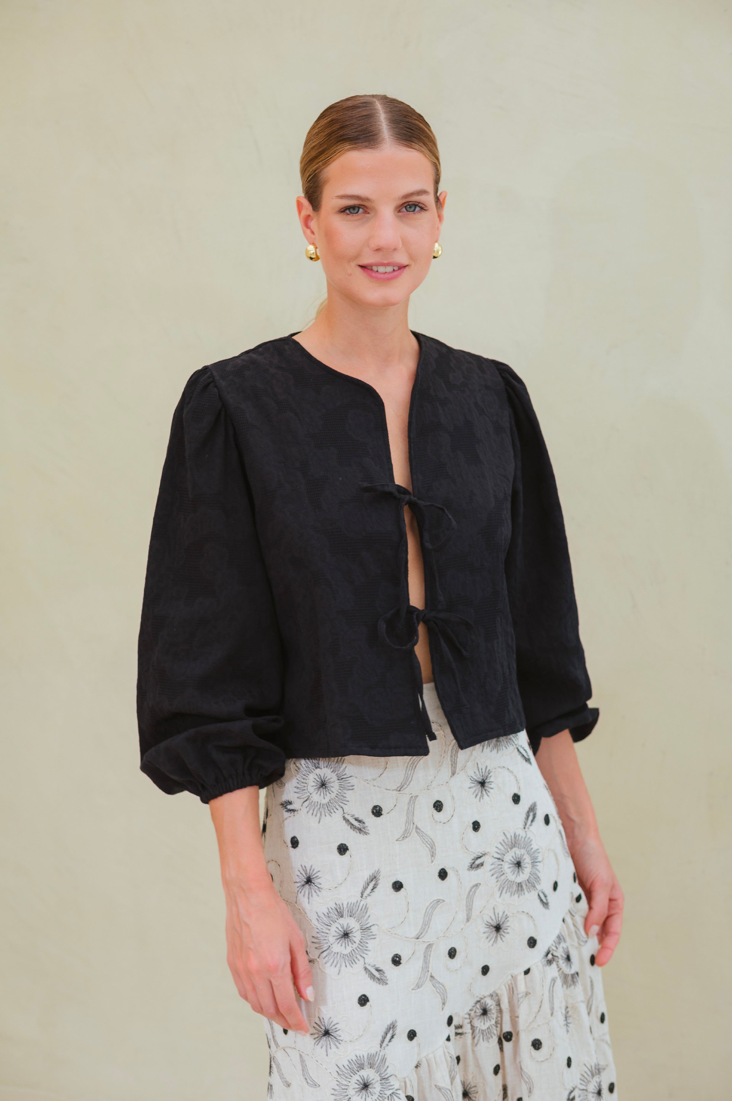 Blusa Algarve - Negro