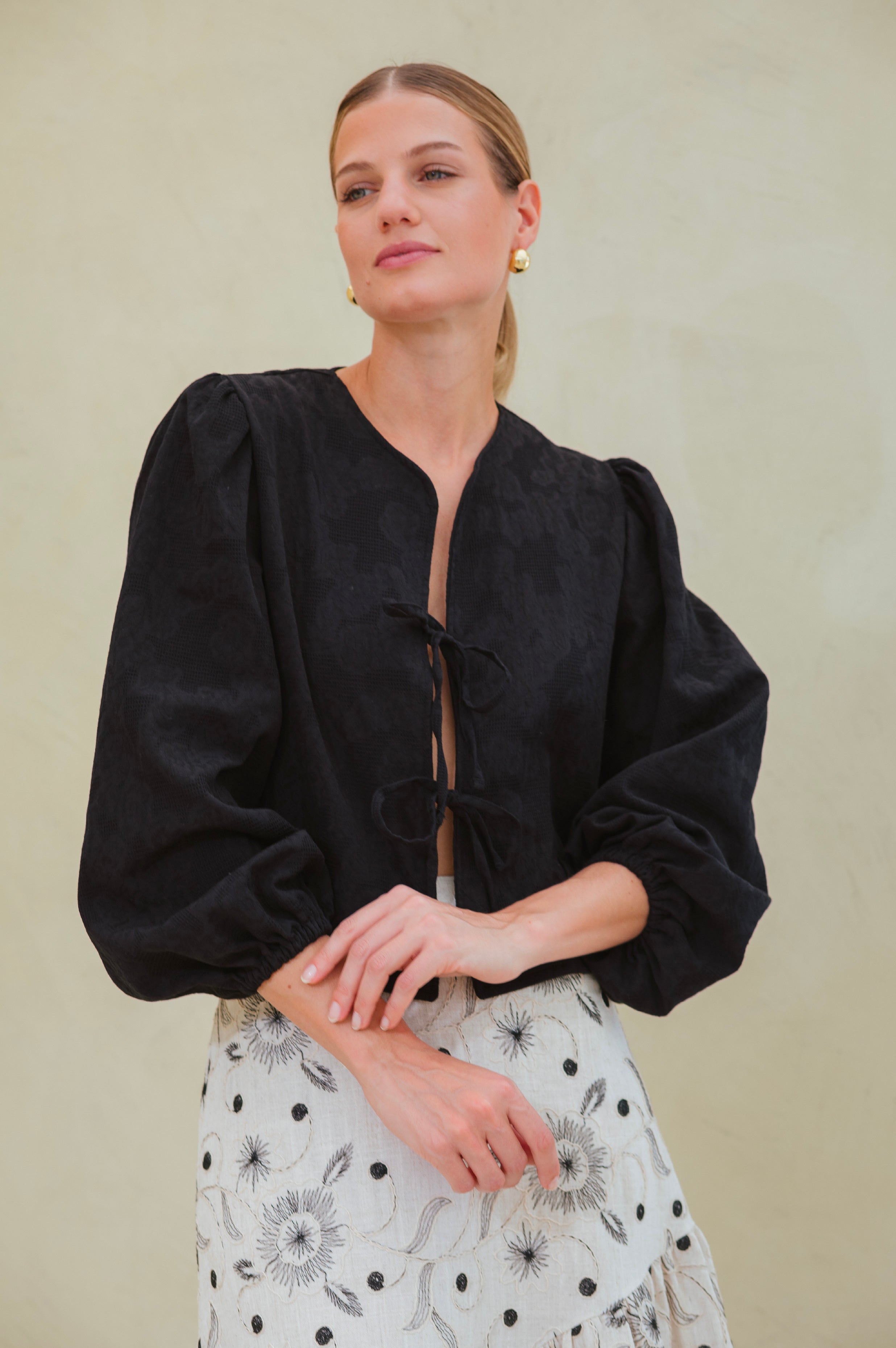 Blusa Algarve - Negro