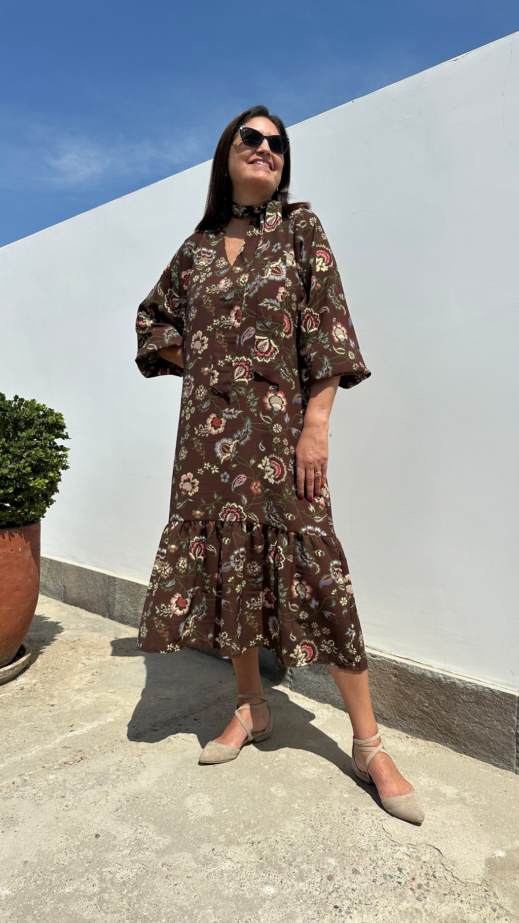 Vestido Miranda - Marrón