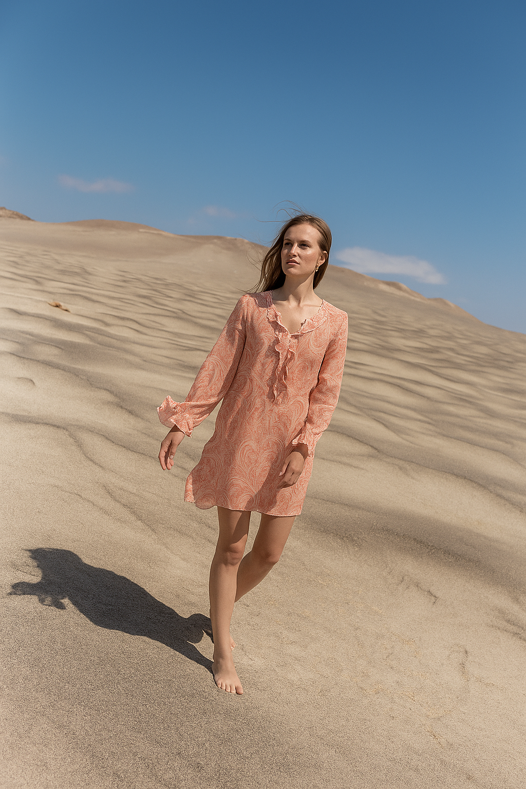 Vestido Atenas - Boho Coral