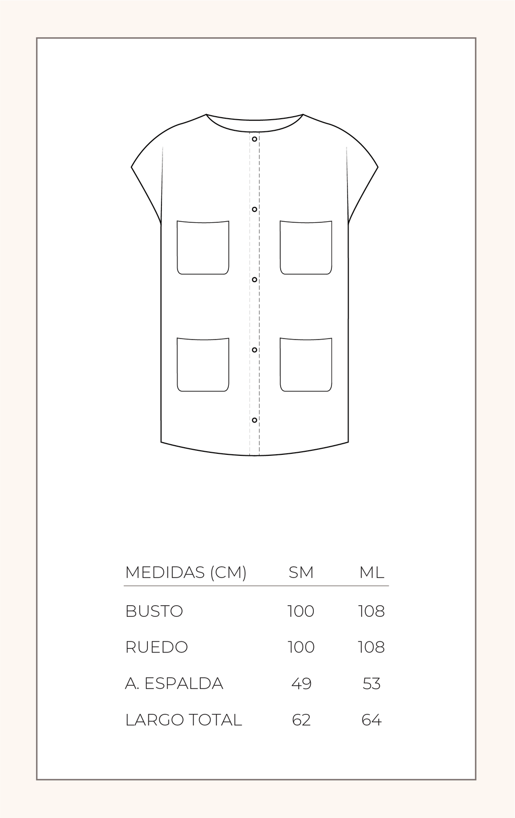Chaleco Lourdes - Blanco y negro