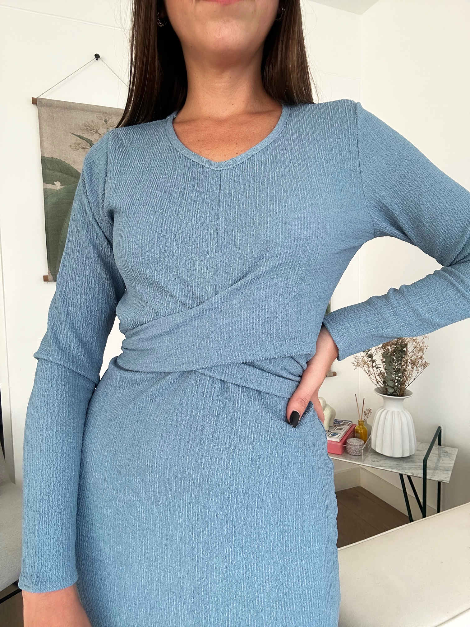 Vestido TRIBECA - Azul acero