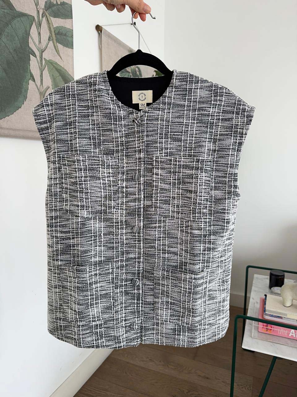 Chaleco Lourdes - Blanco y negro