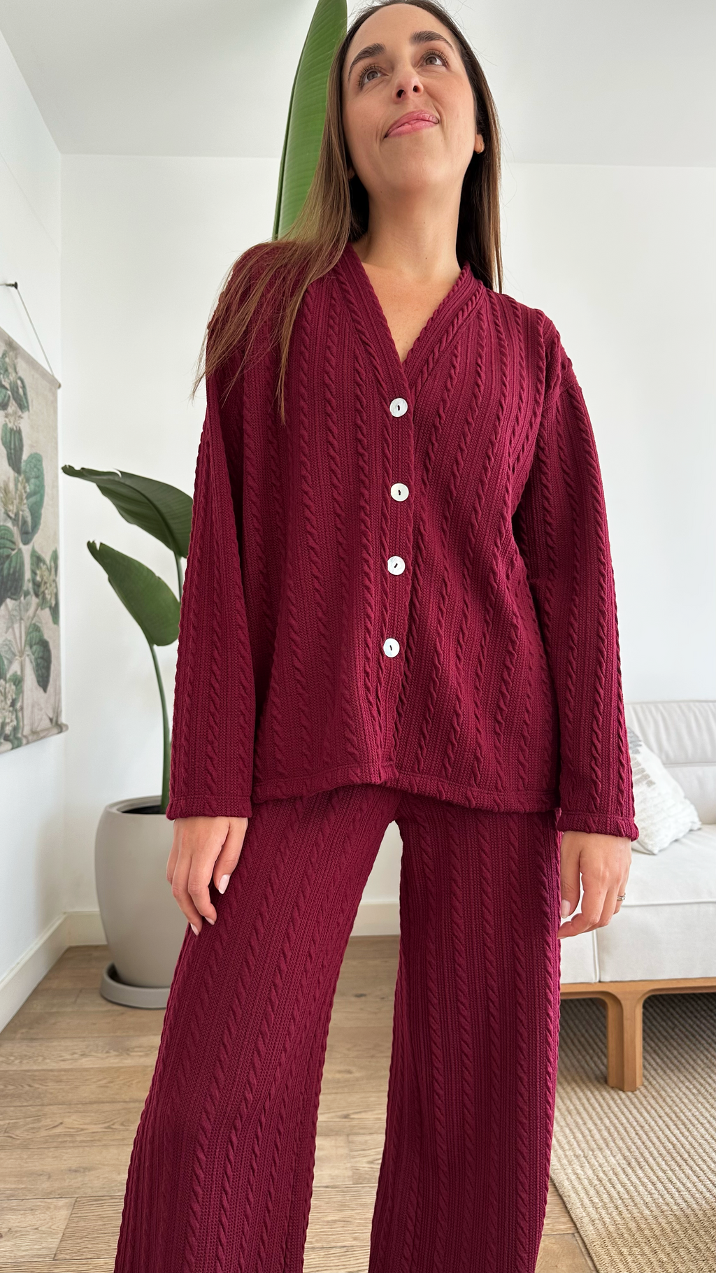 Comfy set Sofía - Burgundy