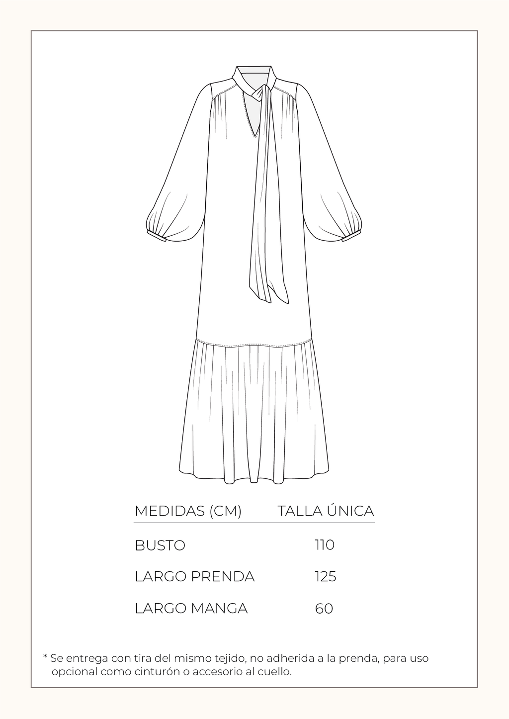 Vestido Miranda - Marrón