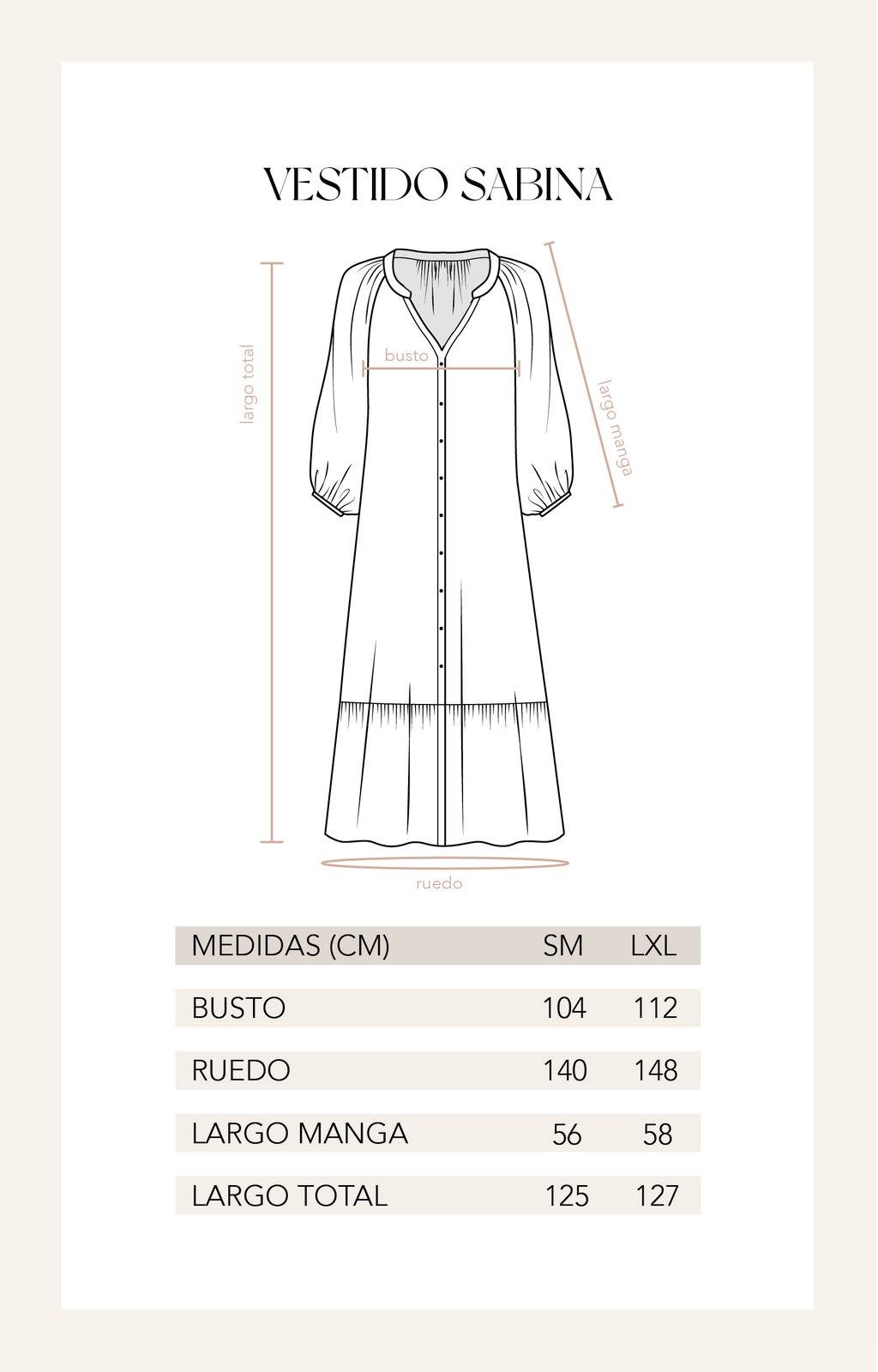 Vestido Sabina - Durazno