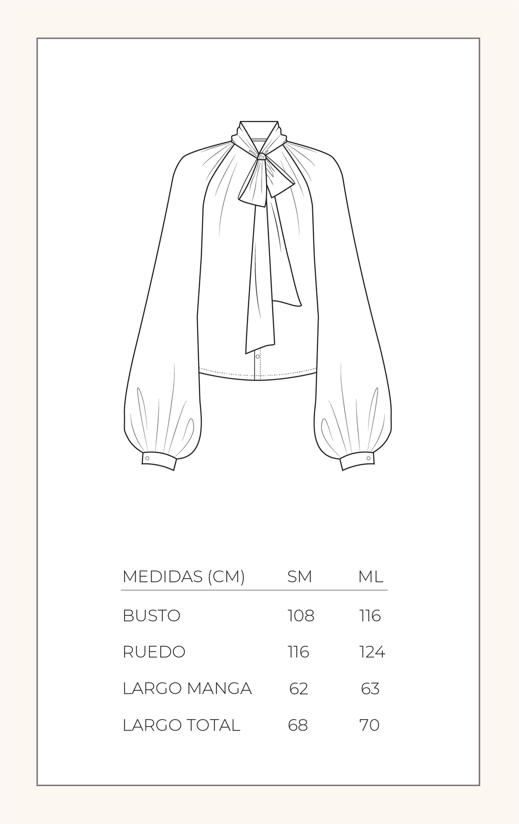 Blusa Madison - Print marrón