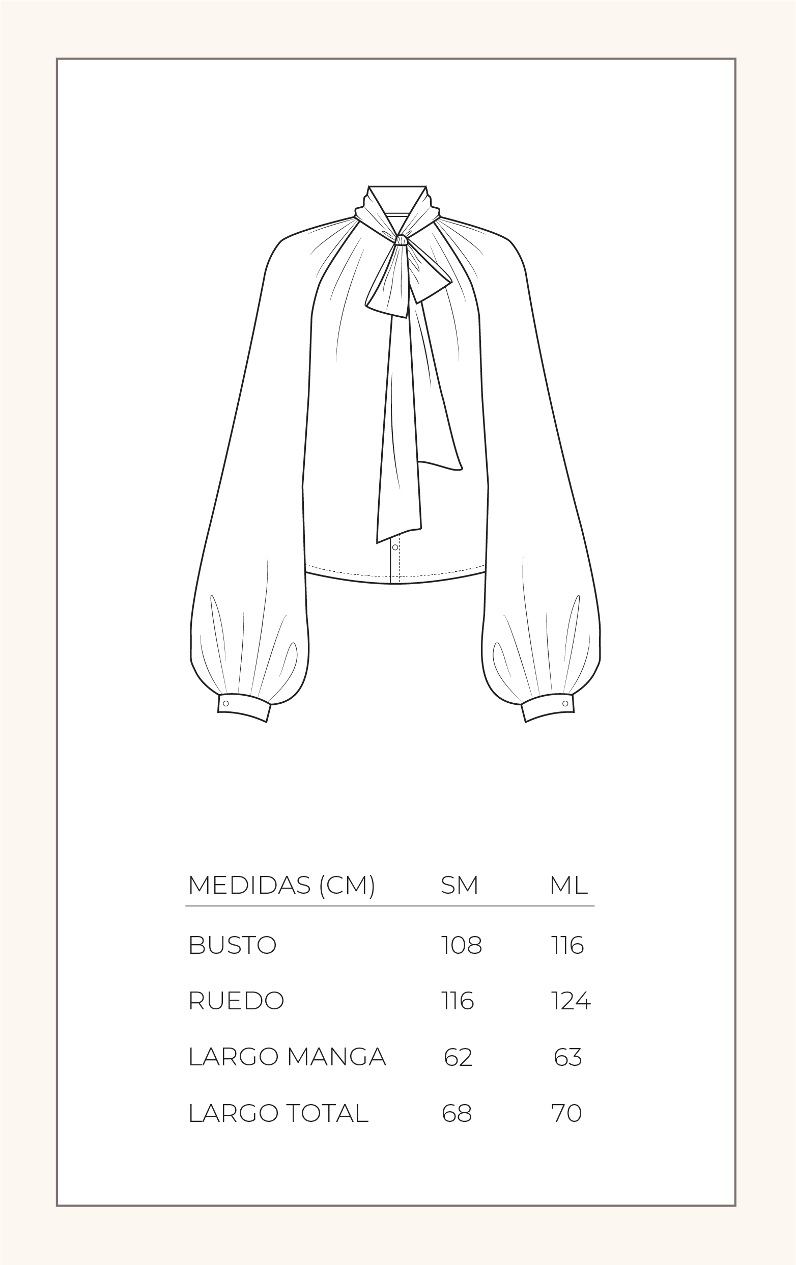 Blusa Madison - Print marrón