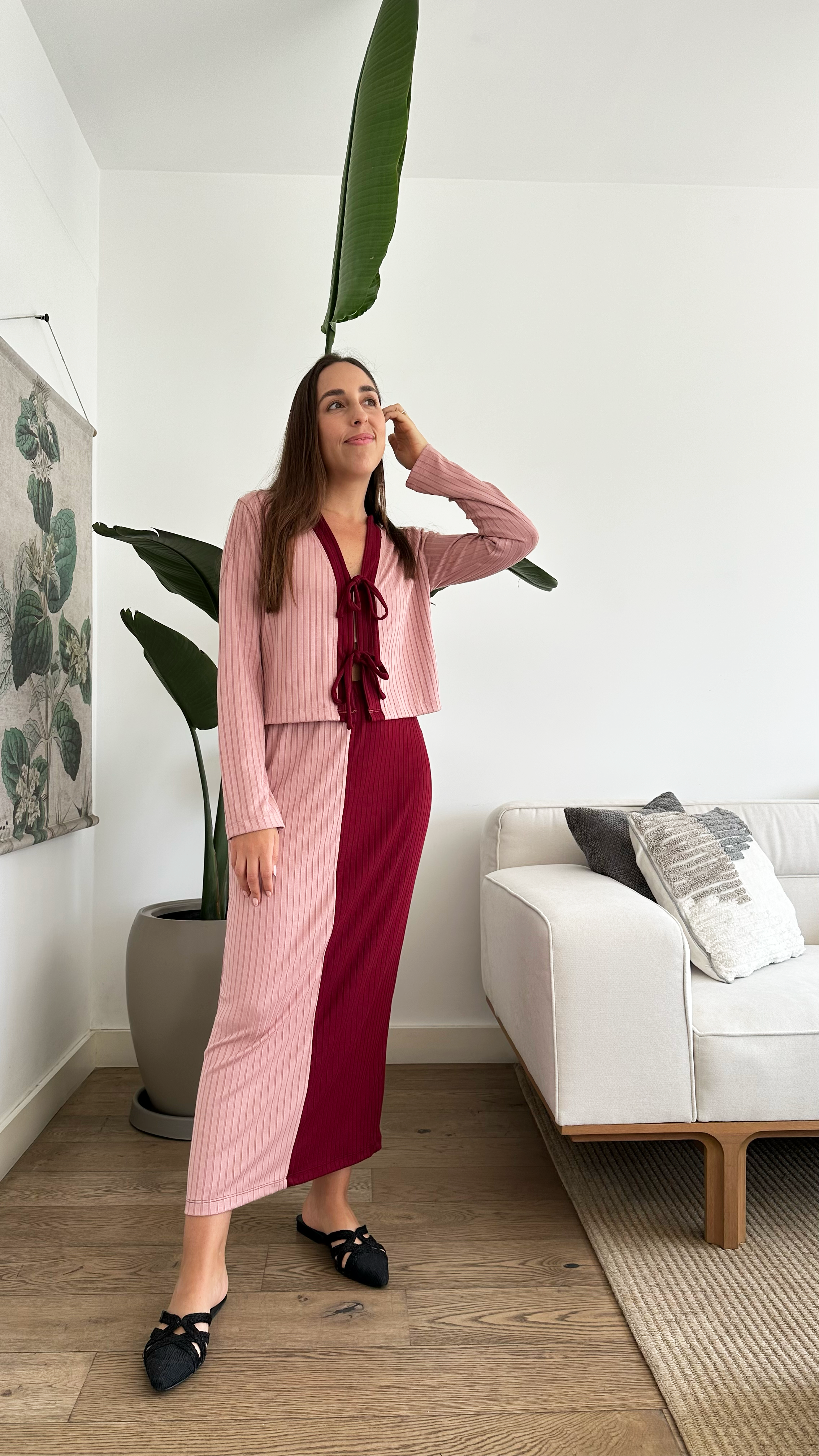 Set Olivia - Palo rosa/guinda