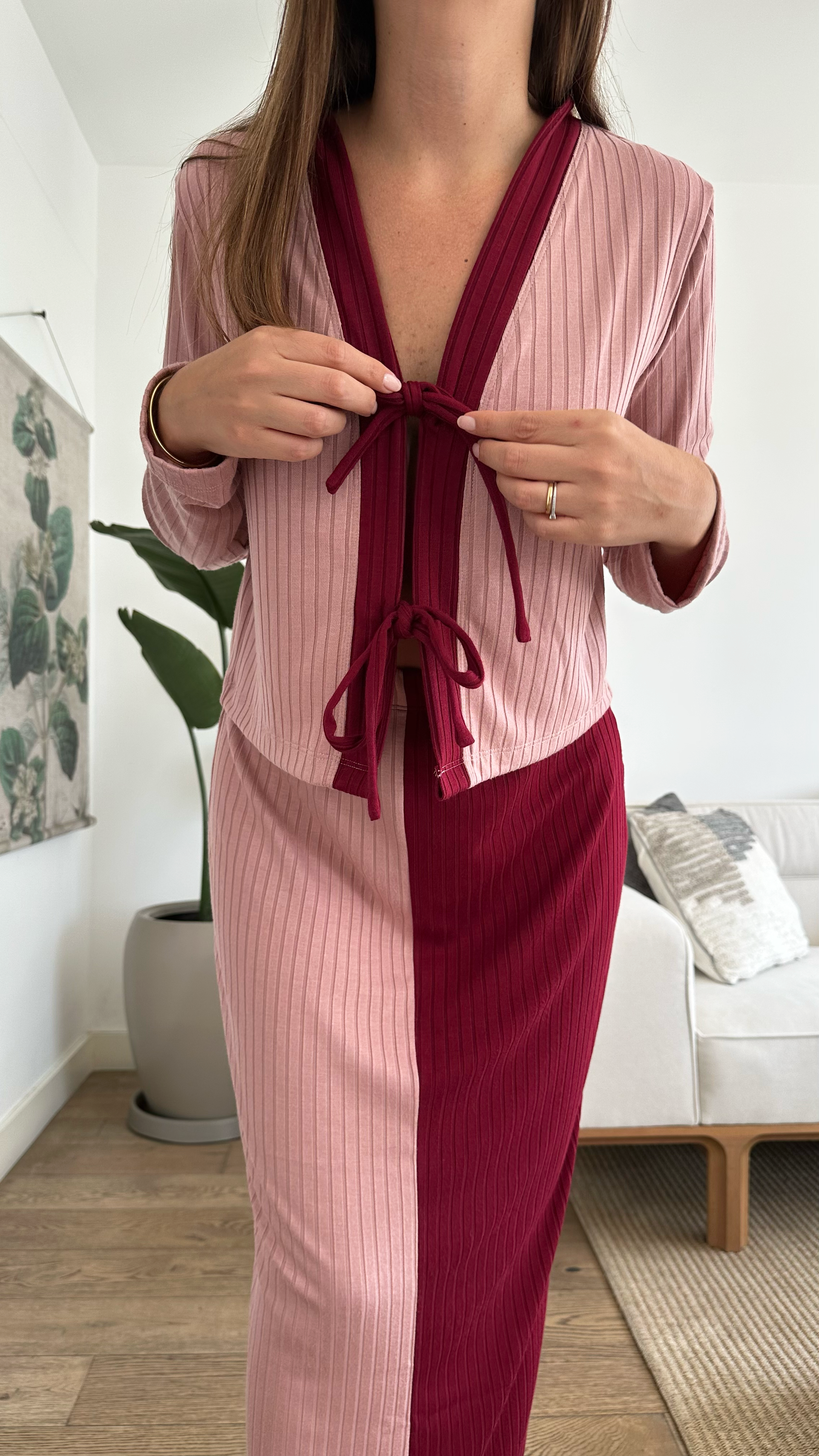 Set Olivia - Palo rosa/guinda