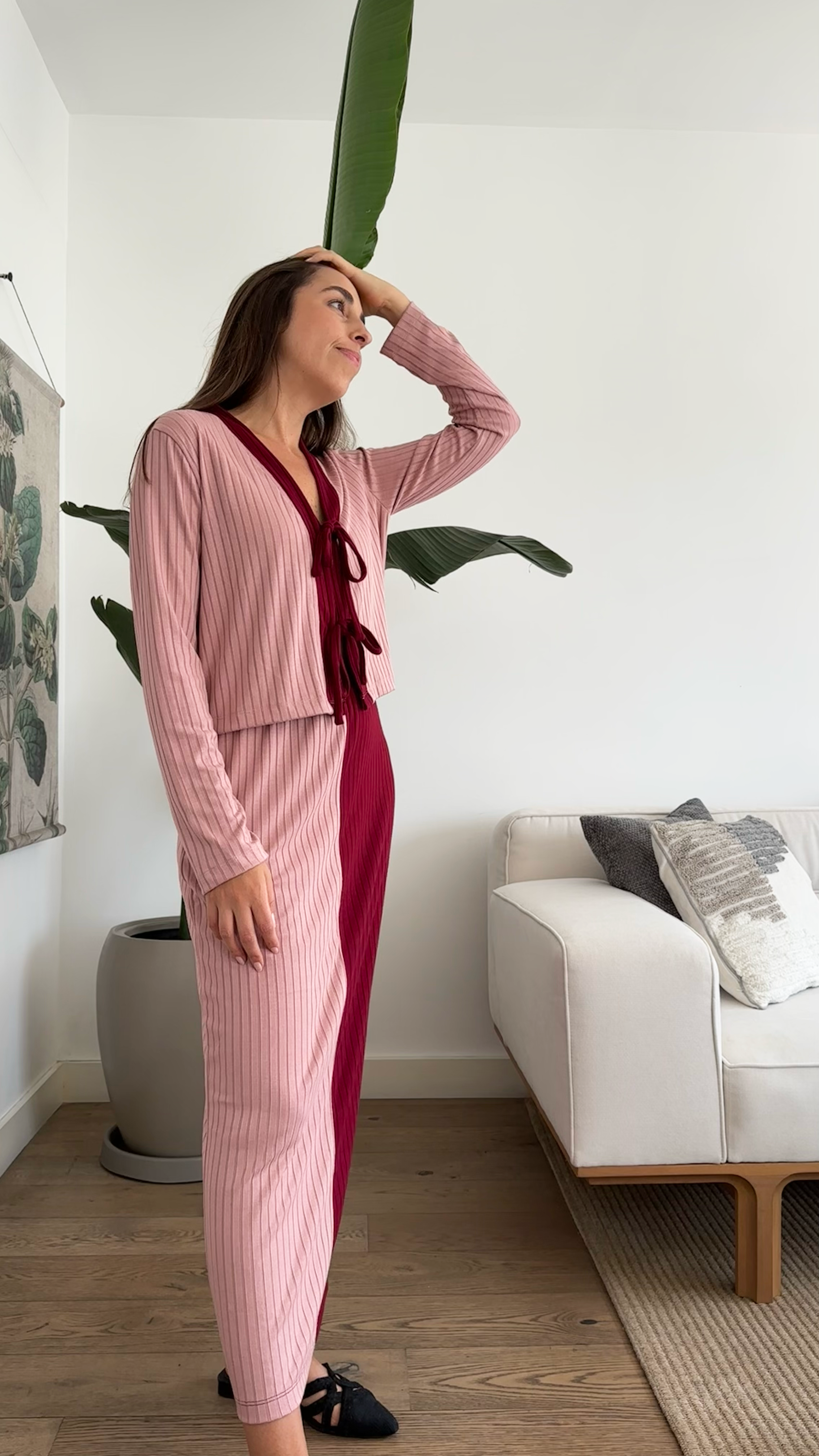 Set Olivia - Palo rosa/guinda