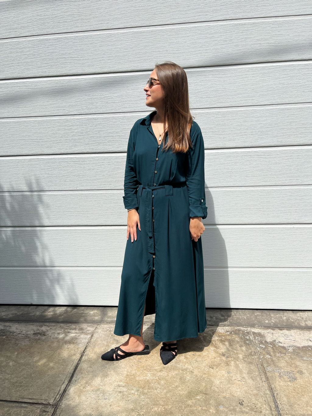 Vestido Bianca - Verde teal